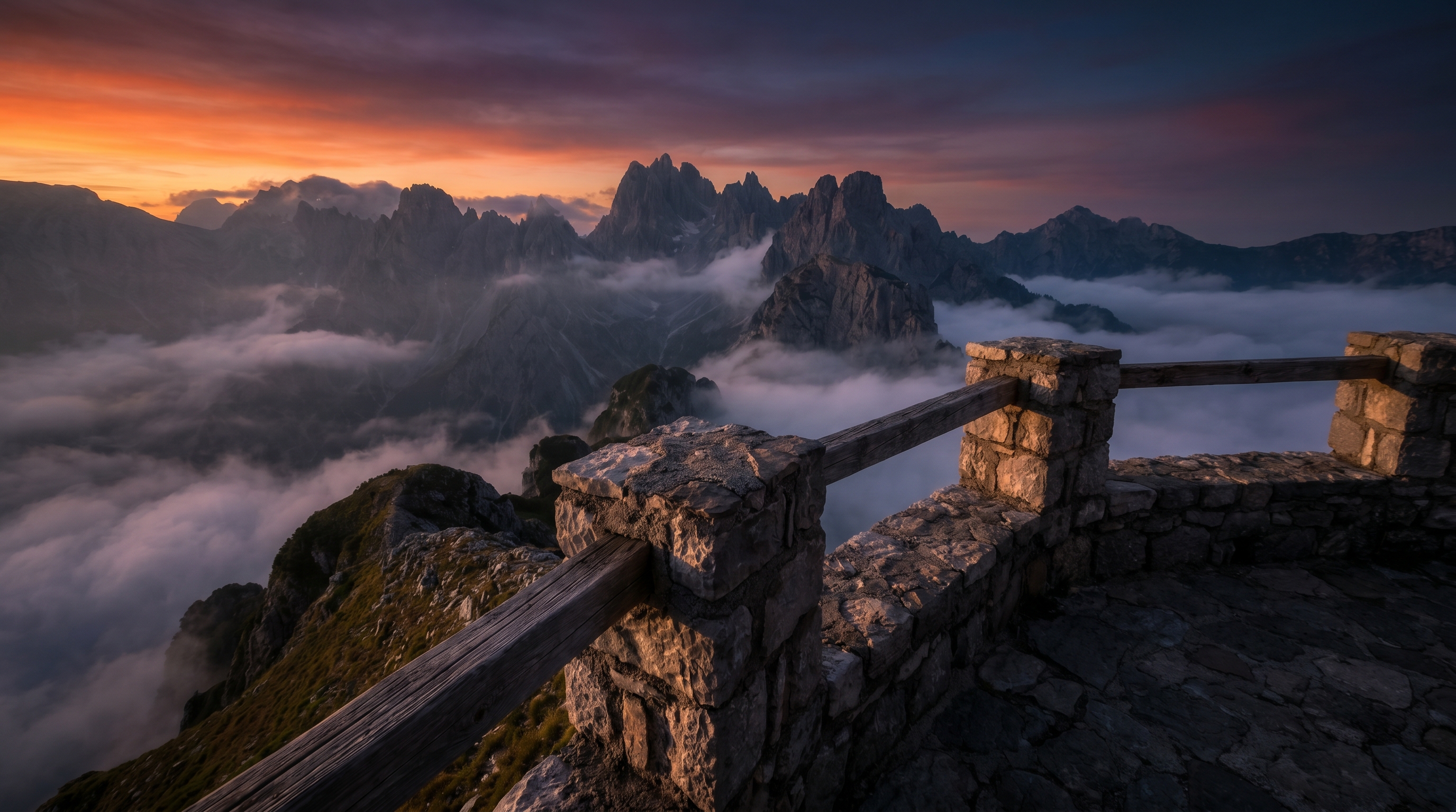 Theth Valley at sunrise.