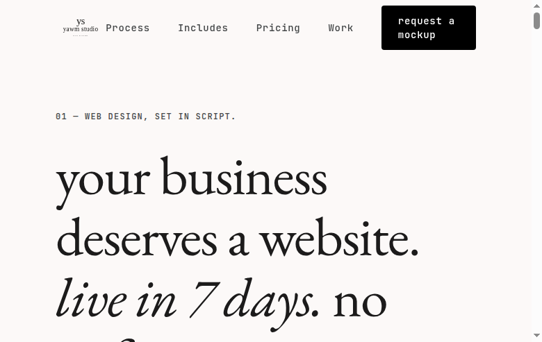 yawm studio — this site